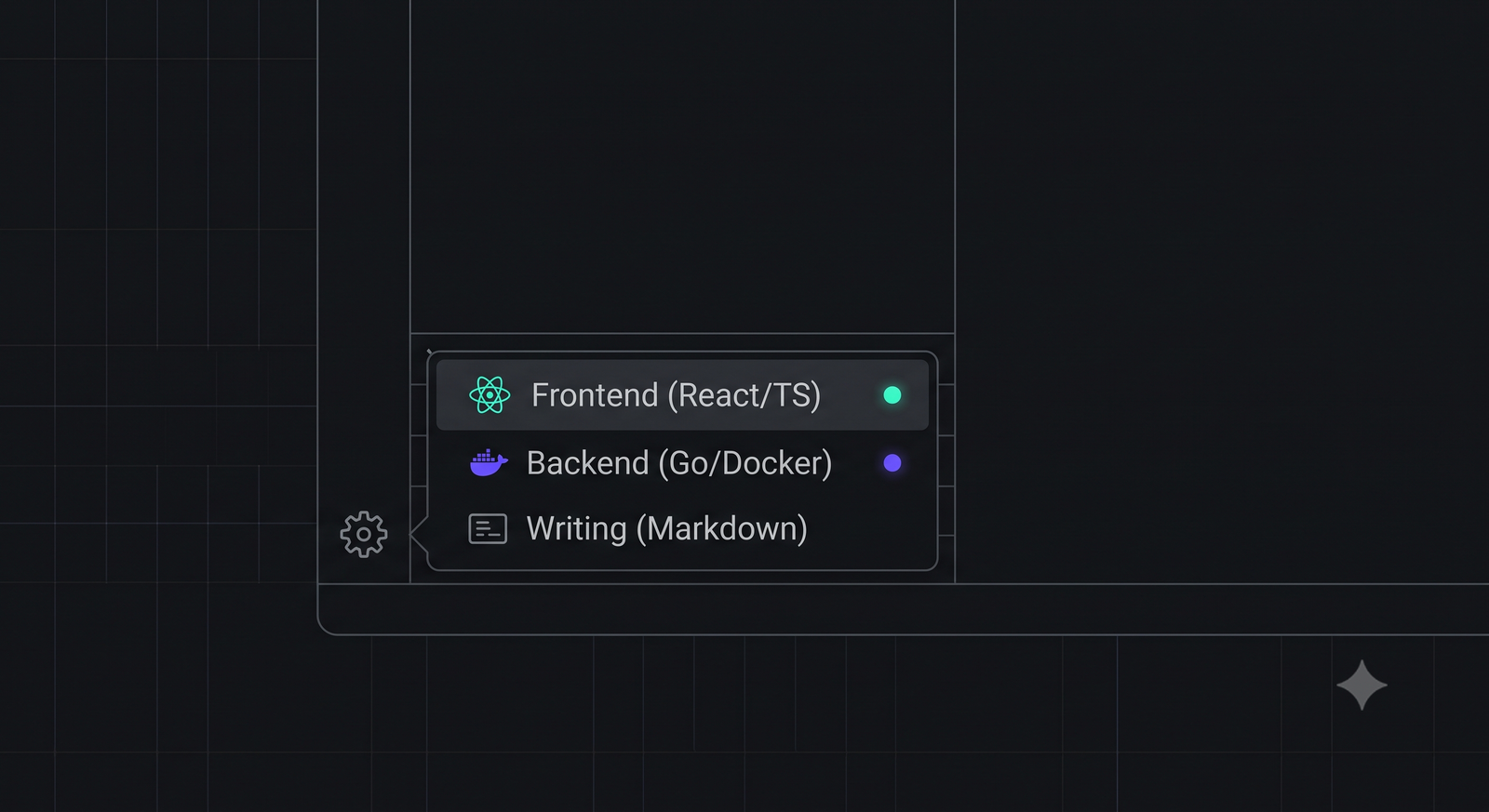 Visual representation of switching between isolated VS Code profiles